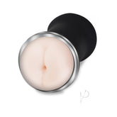 Zolo Dp Stroker Double Entry Masturbator - Pussy And Butt - Vanilla/ Black